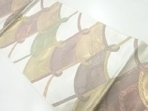 瓦模様織出し袋帯